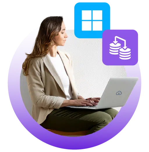 Man on laptop using the Super Bundle from MigrationWiz