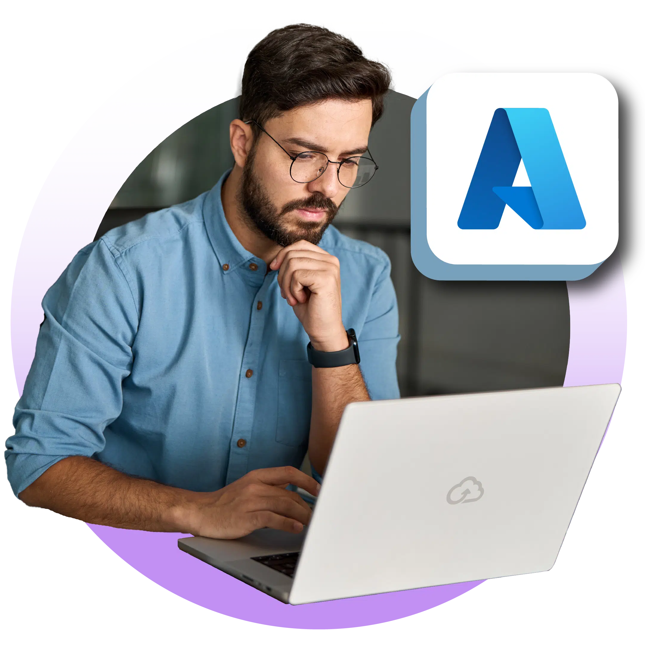 Woman having a call on Microsoft Teams